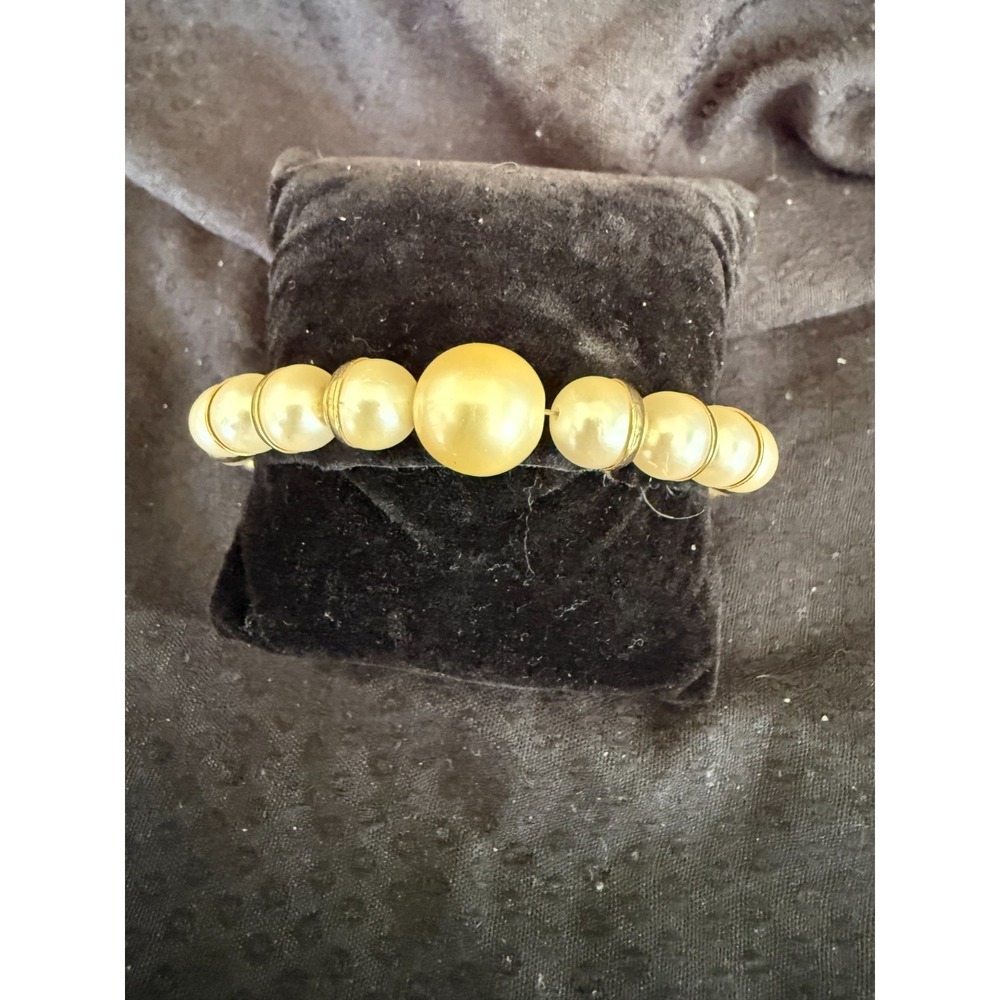 Napier Faux Pearl and Gold-Tone‎ Bracelet